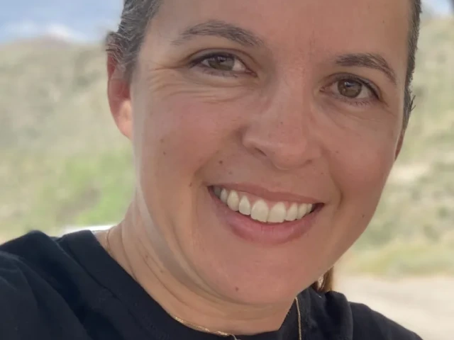 Close up of woman's face