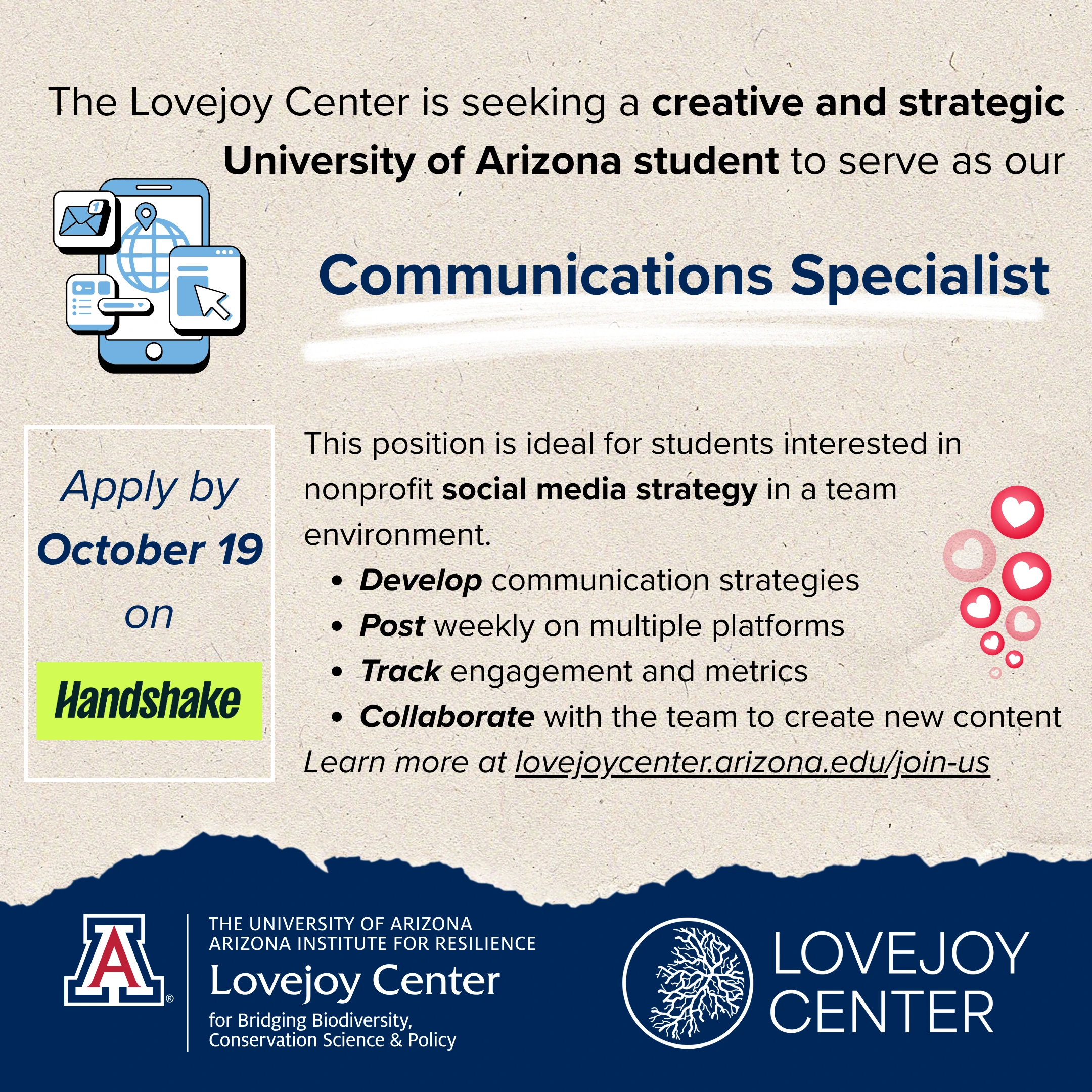 Summary of communications specialist role